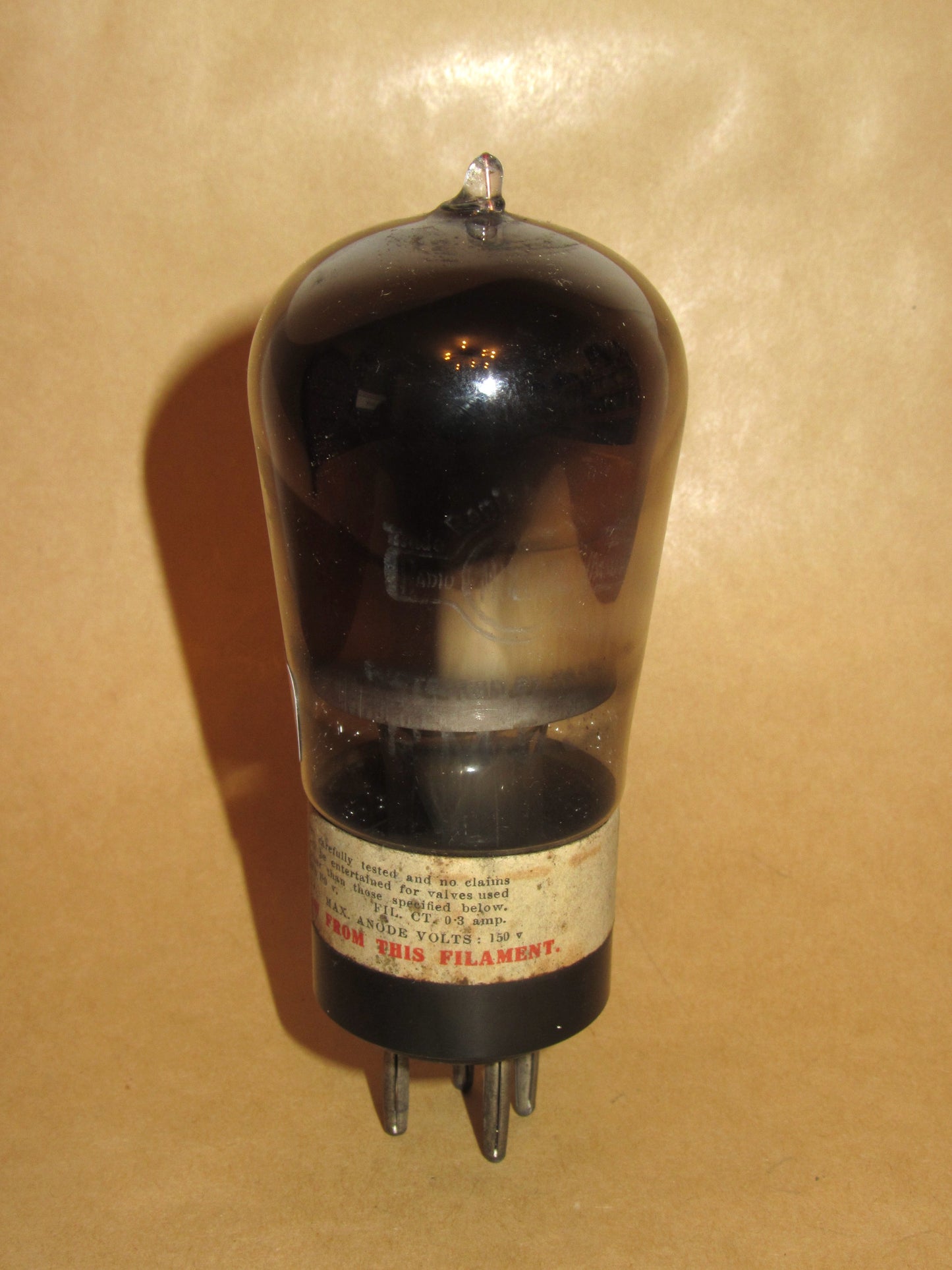 PM11, MULLARD, PIP TOP, GLOBE ENVELOPE, FILAMENT HAS CONTINUITY