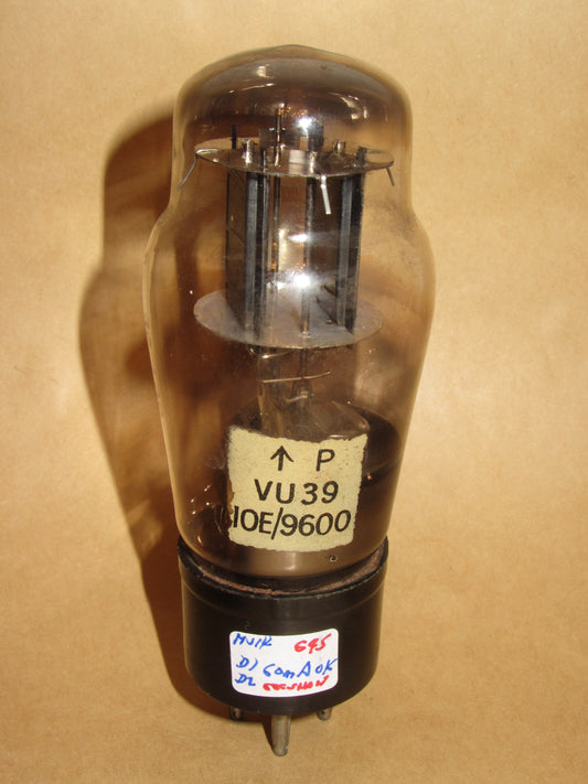 VU39 ,AIR MINISTRY SPECIFCATION ,GEC, SHAW SHADOW FACTORY, PRE 1951, 10E/9600, MU14