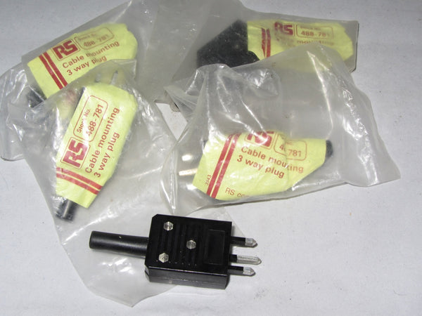 IEC, 3 WAY PLUG, CABLE MOUNTING, RADIOSPARES, 488 - 781, AS USED TO INTERCONNECT QUAD 6 & QUAD 9 SERIES SEPARATES