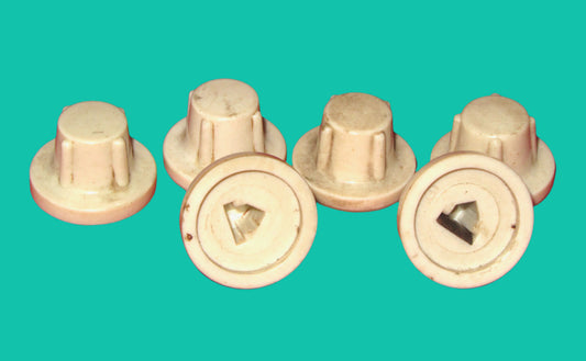 WHITE PLASTIC KNOB, RADIO ACOUSTIC PRODUCTS, RAP, RAP RADIO