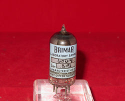 Brimar, Experimental, Laboratory Sample, 16mm Anode,  6067, ECC82  B9A Based, Jan 1956, FULL EMISSION