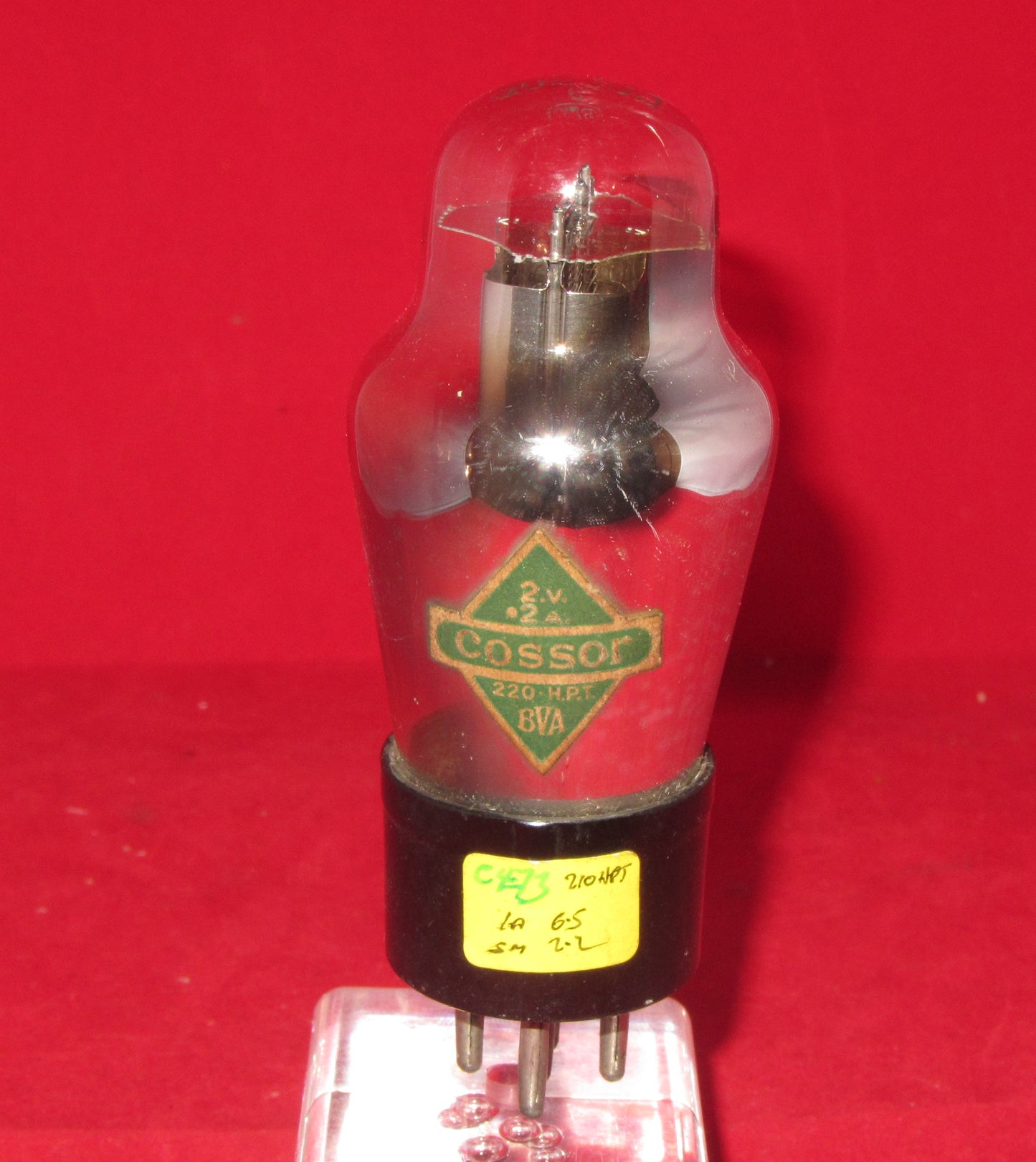 220HPT. COSSOR. BATTERY AUDIO OUTPUT PENTODE,  KT2 EQUIVALENT