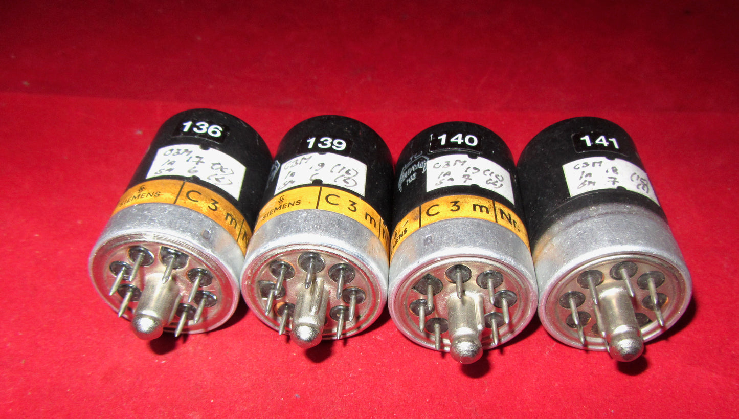 C3m, SIEMENS, POST OFFICE TRIODE, 1960S SUPERVALVE, USED TESTED
