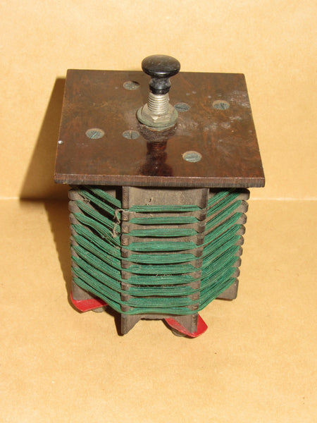 GREEN LITZ, SILK COVERED WIRE, COIL BUILT ON BECOL FORMERS, 1920'S