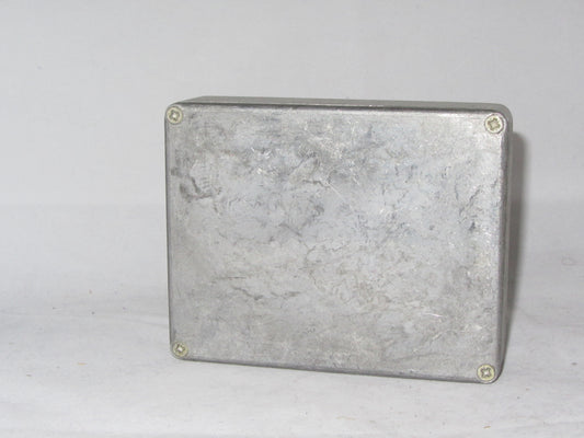 DIE CAST BOX, 118 x 93 x 30mm, EDDYSTONE STYLE, BY RS  NEW