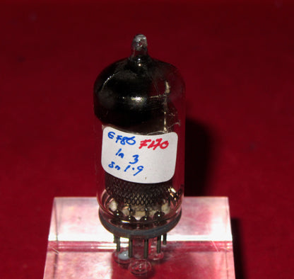 EF86, MULLARD, MESH SCREEN, FACTORY CODE, 1582 L4, MBLE BRUXELLES, 1954 MANUFACTURE