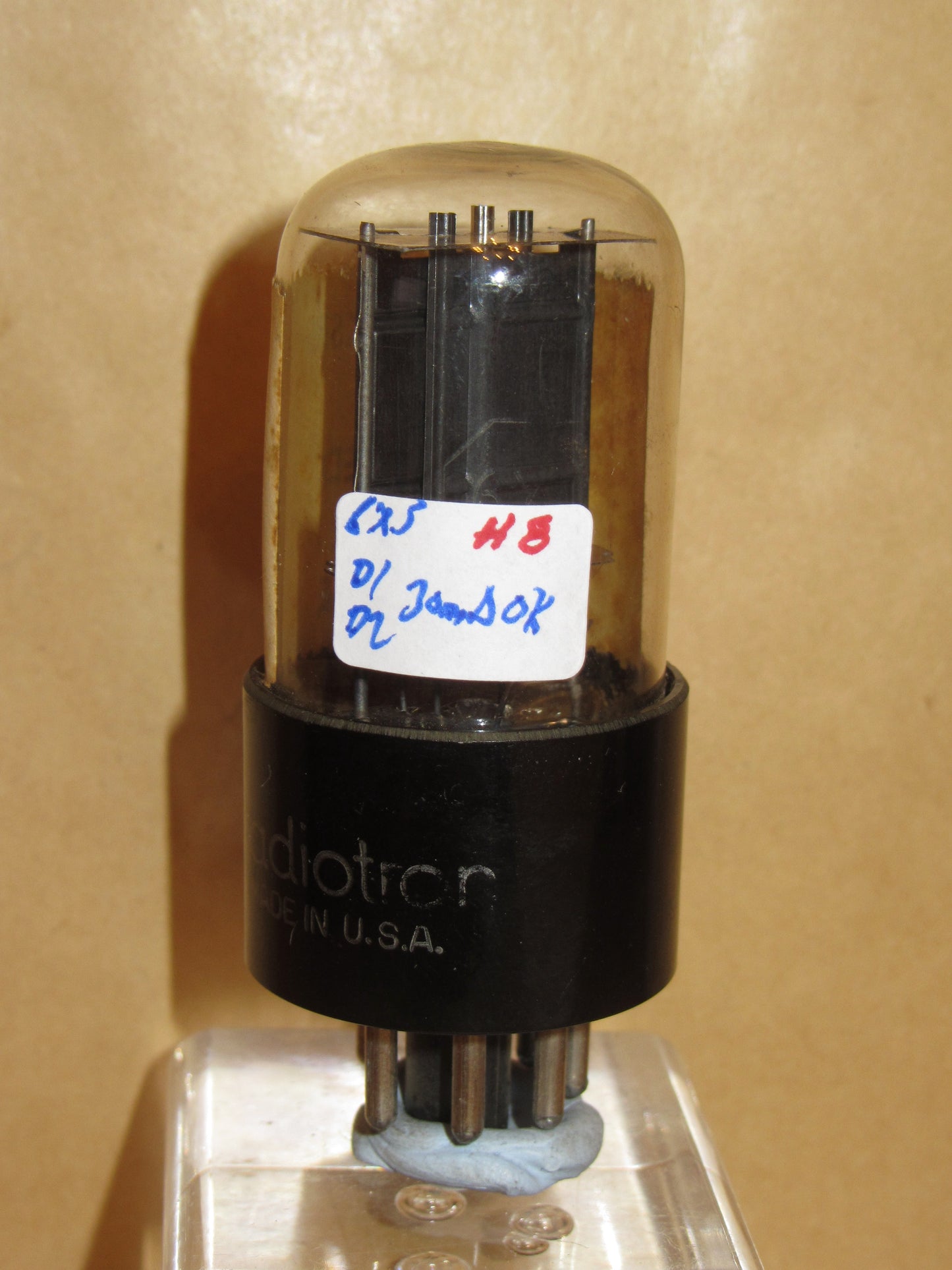 6X5GT/G, RCA, BIG LOGO, BLACK BASE, MAY 1941 PRODUCTION, 6X5