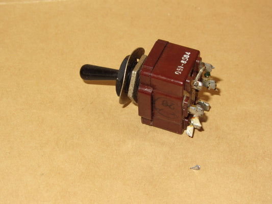 NSF, CH, PEAR DOLLY, DPDT SWITCH,  PARKERISED FINISH, AS USED ON RACAL RA17, EX EQUIPT,