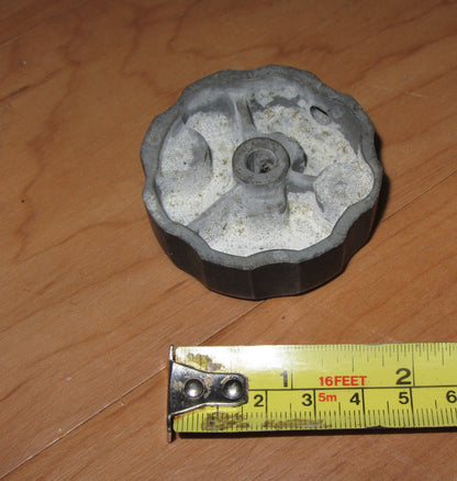 Cast aluminium knob, 53mm Dia, 6mm Shaft,   BC348 Receiver?