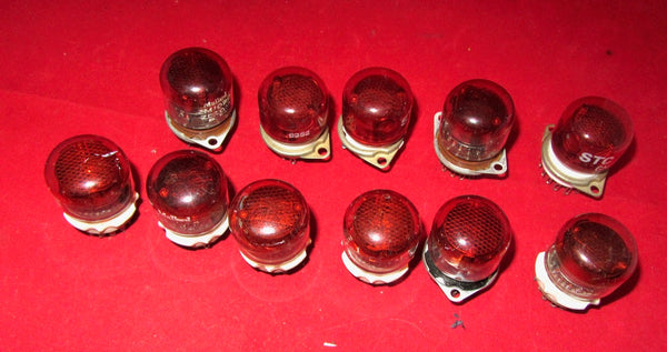 ZM1020, MULLARD, NIXIE TUBE, USED COMPLETE WITH B13B VALVE BASE, GN4, GN4A RED FILTERED, NIXIE TUBE, AS USED IN RACAL INSTRUMENTS