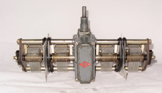 NATIONAL, PRECISION CONDENSER, TUNING GANG, AS USED IN NATIONAL HRO, MODEL PW-4, BELIEVED NEW