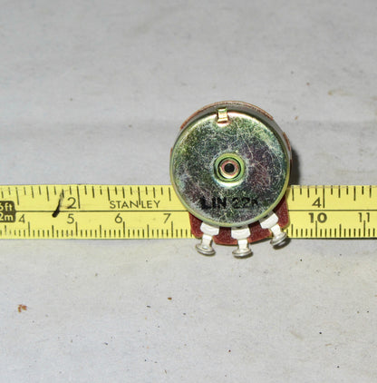 OMEG  10K 20mm LIN Metal Case Single Turn Potentiometer