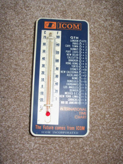 ICOM, WALL THERMOMETER, THE FUTURE COMES FROM ICOM, 1980S
