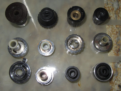 Selection of 12x Car Radio Knobs