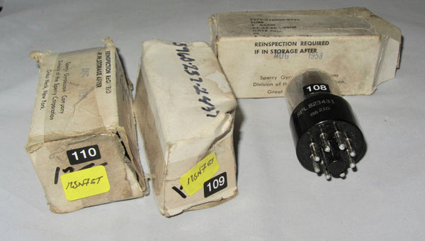 12SN7GT, SPERRY, SPL-823431,MIL SPEC VALVE,  1956 MANUFACTURE, 12SN7