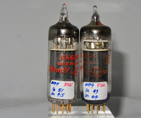 6094  BENDIX, MATCHED PAIR, TE-18,  REDBANK PENTODE MIL SPEC 6AQ5 6005 USED AS ALTERNATIVE TO EL84 7189 NEW BULK PACKED