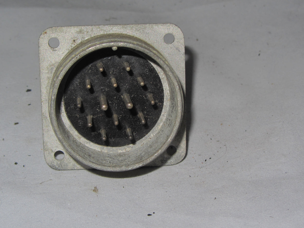 Ampehnol, 28-2PR, chassis plug, 14 Contacts, Solder Pin, Threaded, 28-2