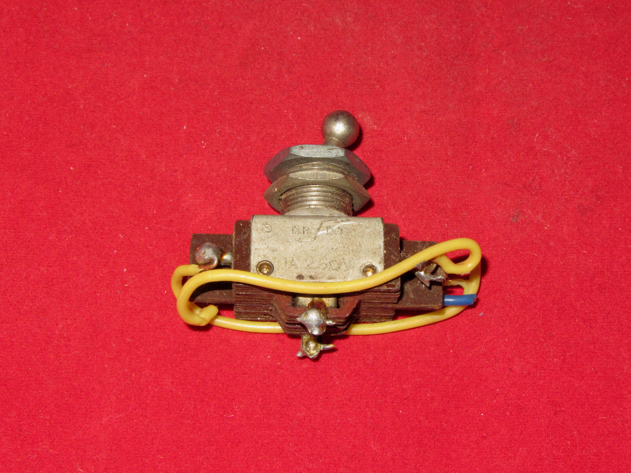 RADIOSPARES, RS, DPST, BALL HEAD SWITCH,  1A 250V,EX EQUIPT