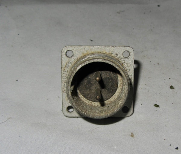 Ampehnol, AN-3102-18-3P  Chassis plug, 2 Contacts, Solder Pin, Threaded,