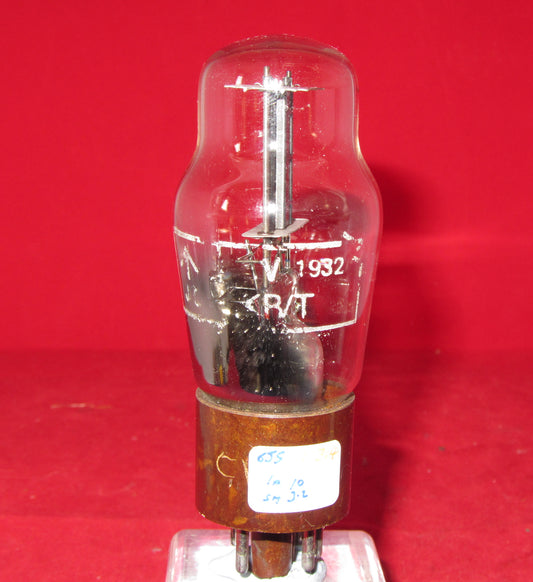 CV1932, TUNGSRAM, MIL SPEC 6J5G, BROWN BASE PRINT,  TOTTENHAM, MARCH 1953 PRODUCTION