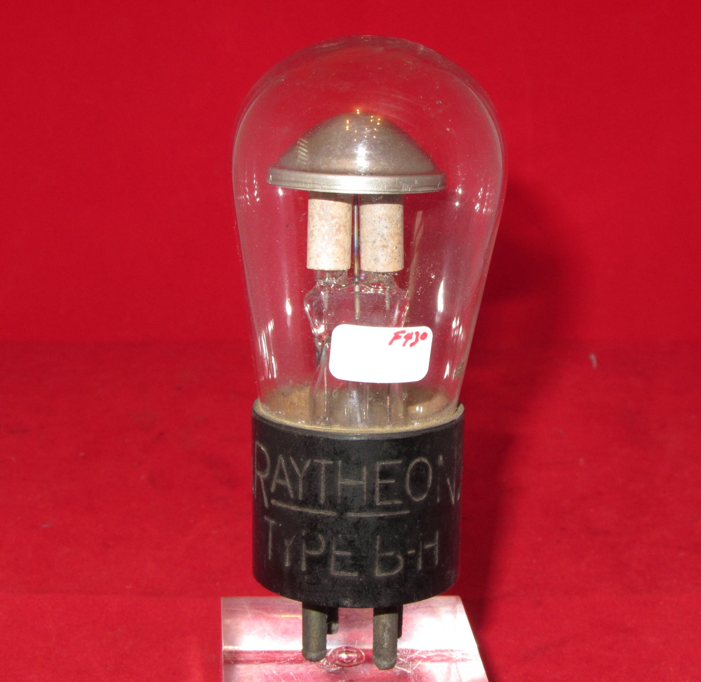 TYPE BH, RAYTHEON, COLD CATHODE RECTIFIER, GLOBE ENVELOPE 1933