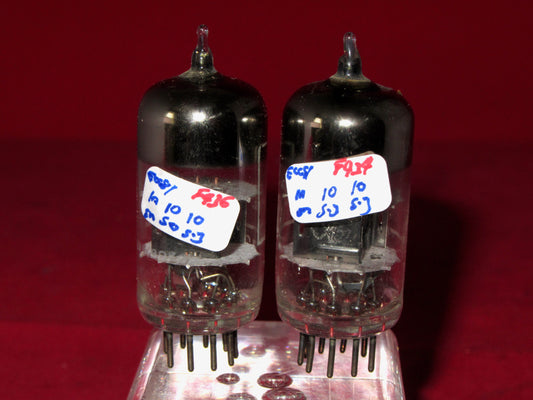 CV4024, BRIMAR, MIL SPEC ECC81, MATCHED PAIR , MAY1967 ROCHESTER MANUFACTURE