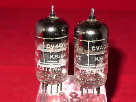 CV4024, BRIMAR, MIL SPEC ECC81, MATCHED PAIR , MAY1967 ROCHESTER MANUFACTURE