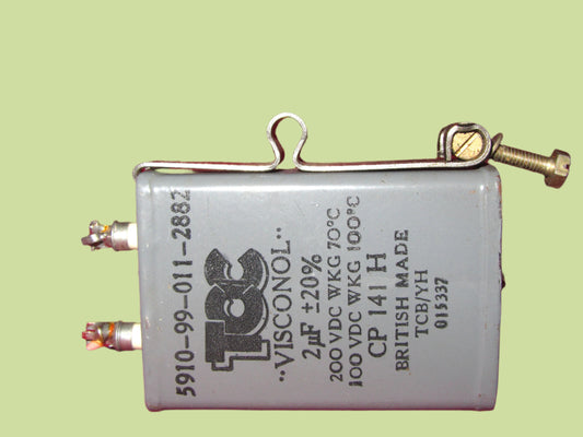 TCC, CAPACITOR CLIPS FOR , PAPER BLOCK, PIO, CAPACITOR, 53mm LENGTH, 011-0001