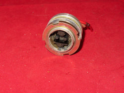 PATTERN 104, PLESSEY Mk4, 2 PIN PLUG, 2 MALE  PIN, FIXED,  CHASSIS MOUNT PLUG, SMALL, AS USED IN LARKSPUR RADIOS ,
