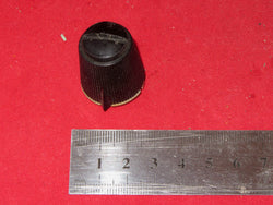 CLANSMAN, LARKSPUR, RADIO KNOB,  CONICAL MILLED EDGE,  22mm DIA, WITH MOUNTING, Z970-0183 5535-00-116-7445,