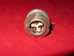 PLESSEY, TYPE 104, SMALL, FIXED 3 PIN MALE,  MAINS PLUG, CHASSIS MOUNT