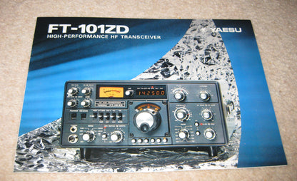 YAESU FT-101ZD BROCHURE, EARLY 1970S MINT  - MULLARD MAGIC - 1