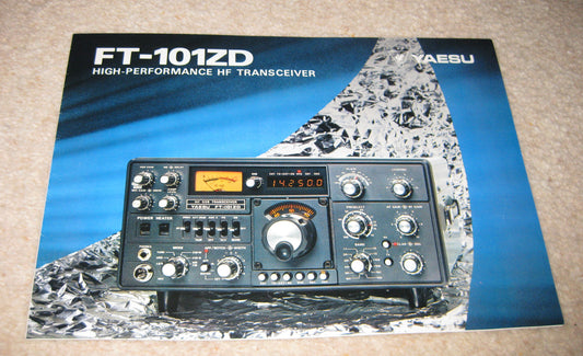 YAESU FT-101ZD BROCHURE, EARLY 1970S MINT  - MULLARD MAGIC - 1