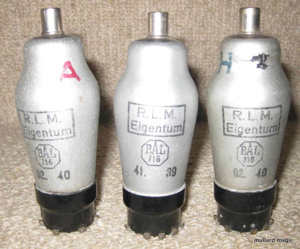 TELEFUNKEN NF2 RLM EIGANTUM HF PENTODE - MULLARD MAGIC - 2