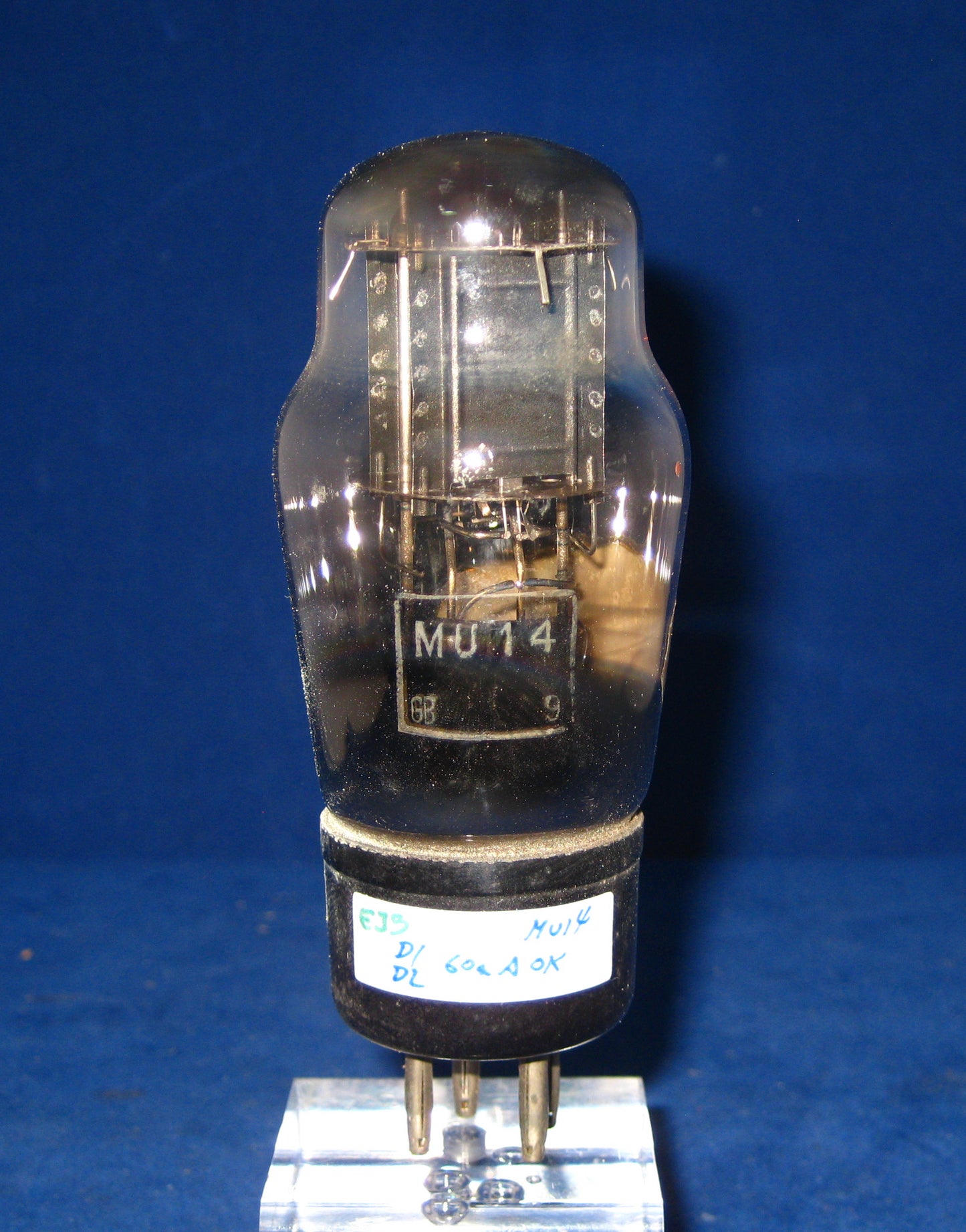 MU14, OSRAM, BIG GOLD BLUE DECAL, FEBRUARY 1951 MANUFACTURE