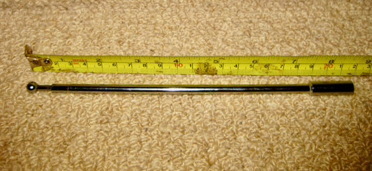 TELESCOPIC ANTENNA, CHROME FINISH, 8 INS LENGTH CLOSED, 20 INS OPEN, BASE OD 9mm