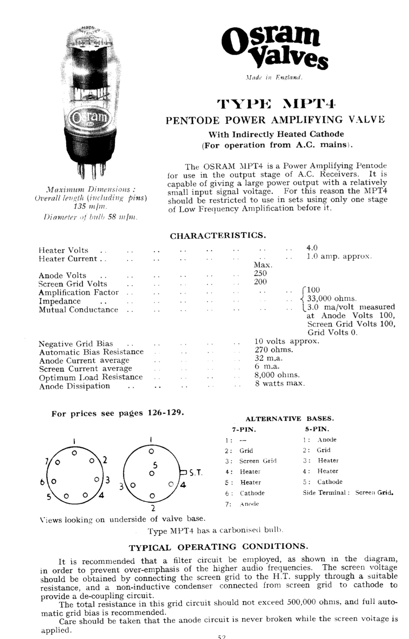 MPT4, CATKIN, OSRAM, 7A2, MP/Pen, Pen4VA, 7A2, A70B, AC/Pen, APP4A, CV1174, KT42, MKT4/7, MP/Pen ,N40 ,P4VA,