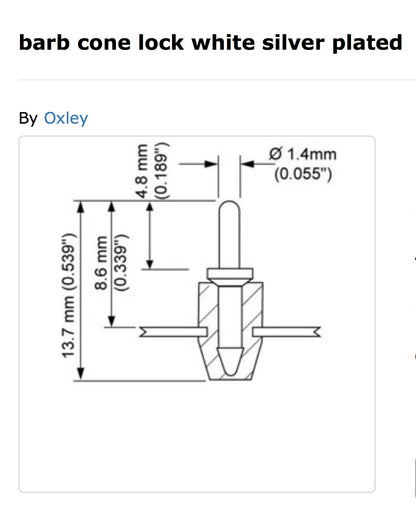 OXLEY, PTFE CONE, BARBED SILVER PLATED SPILL, CHASSIS MOUNTED INSULATED STANDOFF, PRESSURE BULKHEAD FEEDTHROUGH, TYPE, 156/S0/LP