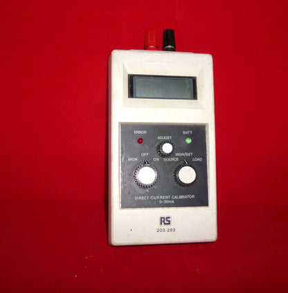 RS, Direct Current Calibrator, 0 - 20mA, 203-293,