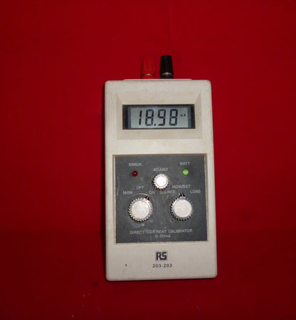 RS, Direct Current Calibrator, 0 - 20mA, 203-293,