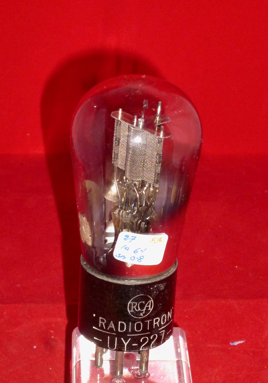 UY-227, RCA, Radiotron, Globe, UY227, MESH ANODE, Mesh Plate, 27,