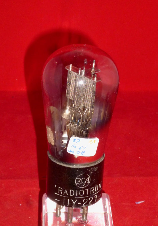 UY-227, RCA, Radiotron, Globe, UY227, MESH ANODE, Mesh Plate, 27,