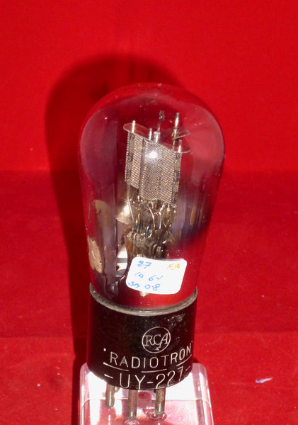 UY-227, RCA, Radiotron, Globe, UY227, MESH ANODE, Mesh Plate, 27,
