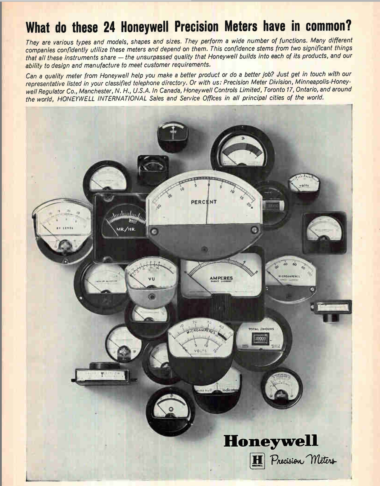 HONEYWELL METER MS1  FSD 50uA DC  43 x 43mm FACE AS USED IN SOME BEECHCRAFT AIRCRAFT