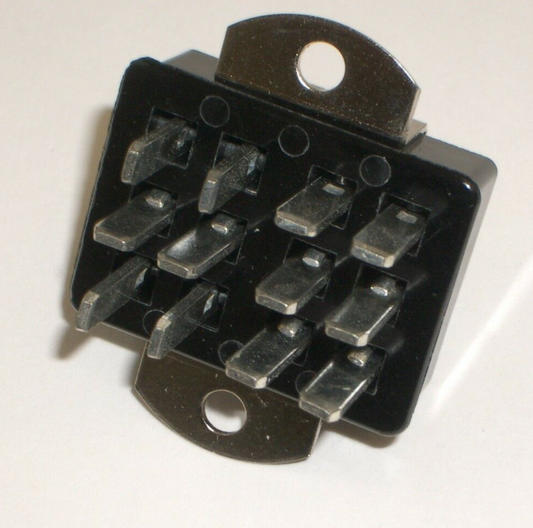 CINCH, JONES, BEAU, MOLEX, P-312-AB 38330-0112, POWER PLUG, 12PIN, DRAKE TR4, KENWOOD TS-520, SWAN 350, YAESU FT-101