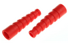 MH Connectors, Strain Relief Boot, RG58 BNC Connectors, URM 76, Pack of 10, Red