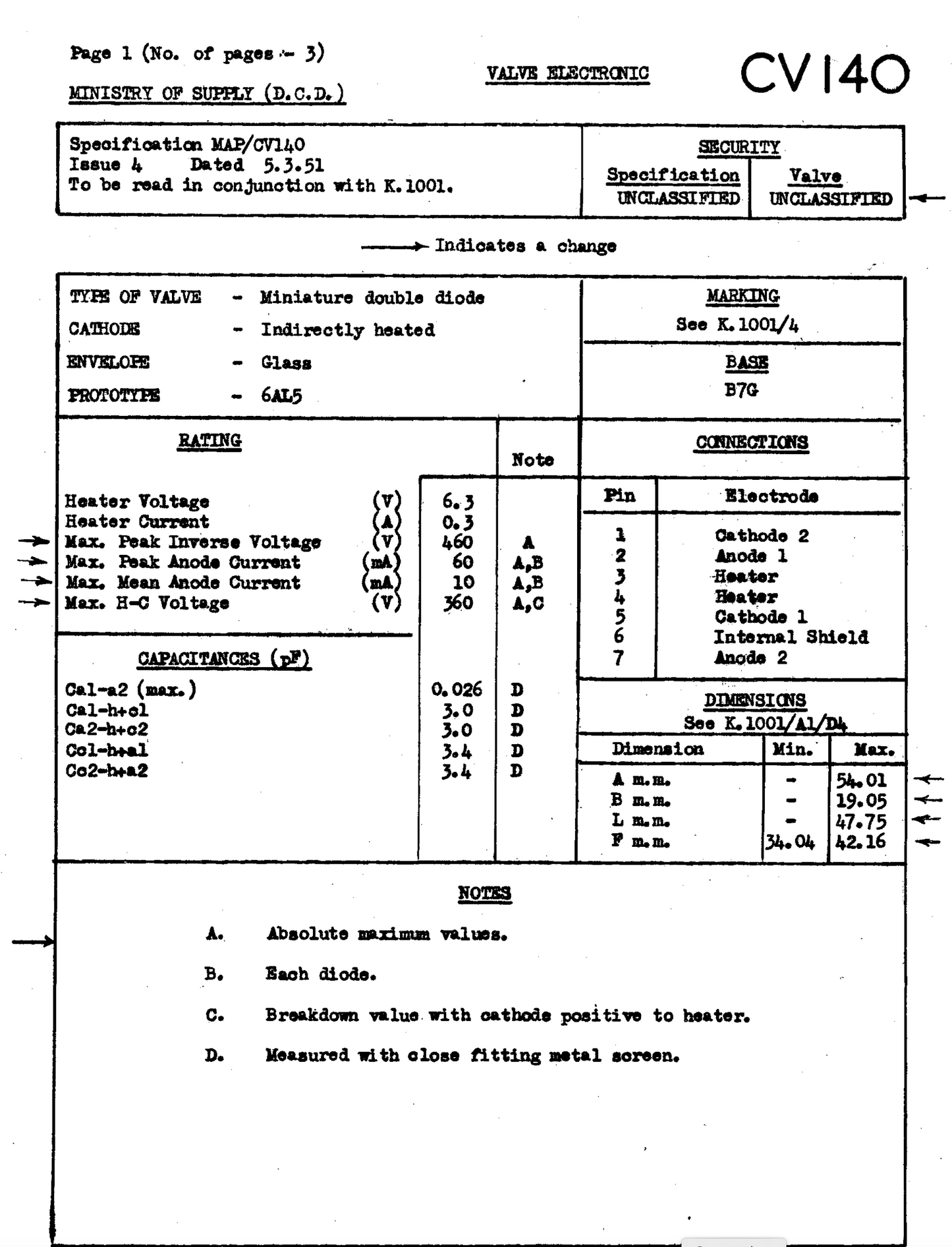 CV140, MULLARD, MITCHAM. EB91, EAA91, 6AL5, D77, MULLARD,  MILITARY GRADE, NEW BOXED,  DUAL DIODE AS USED IN AVO CT160, EDDYSTONE 730/4, B40, RACAL RA17, COLLINS 	75A4, 32S3, HAMMARLUND SP600, HQ170, TR2002