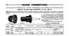 7.3mm DIA, MINIATURE, BULGIN, 3 PIN PLUG,  REAR ENTRY, P430, QUAD 303 33 AMPLIFIERS, RACAL RA1772, NEW NOS