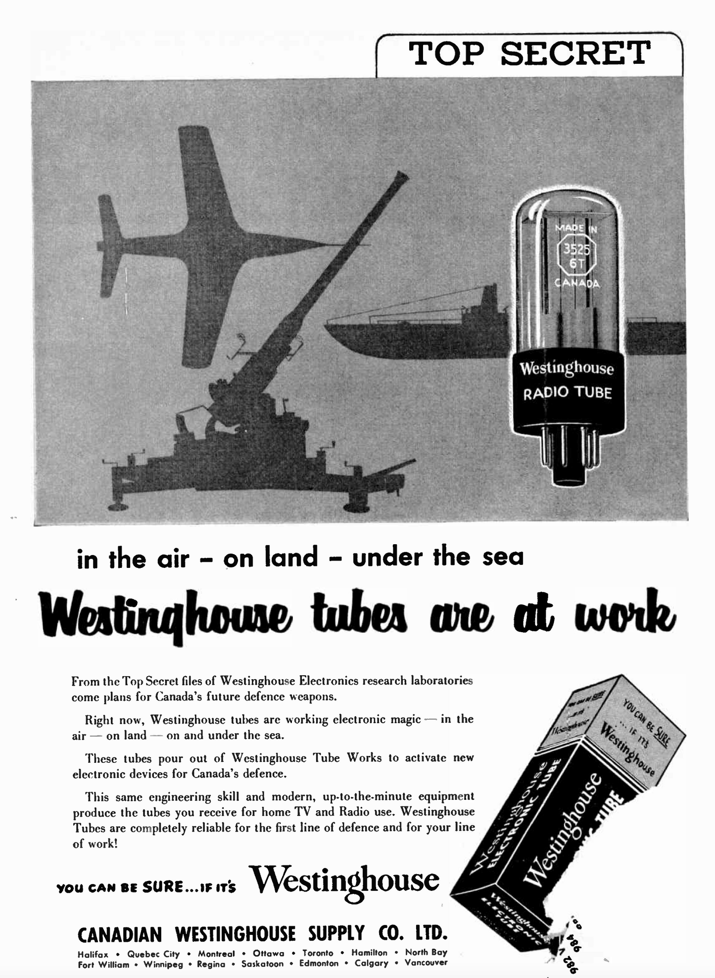 5U4G, WESTINGHOUSE RADIOTRON,  AIR MINISTRY, 10E/47, CHARCOAL SMOOTH PLATE, PINCH MOUNT D GETTER, CV575, 5U4
