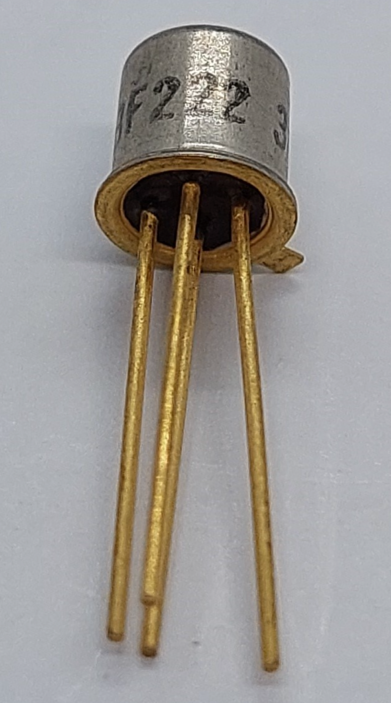 Transistor Gold BF222 FAIRCHILD, TRANSISTOR, GOLD LEADS, NPN, SILICON, TO72 – MULLARD MAGIC